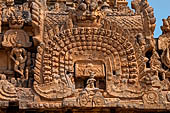 The great Chola temples of Tamil Nadu - The Brihadishwara Temple of Thanjavur. The second (inner) entrance gopura. 